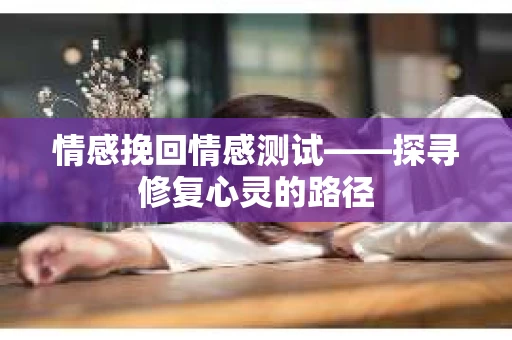 情感挽回情感测试——探寻修复心灵的路径