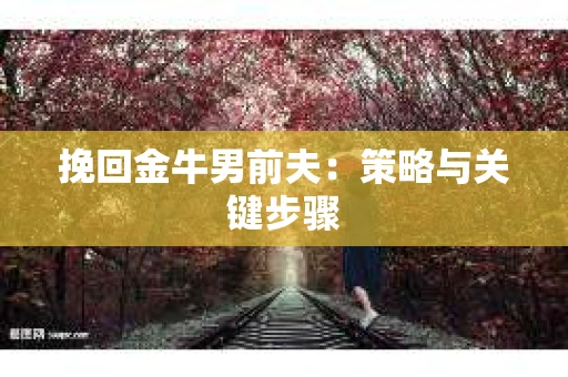 挽回金牛男前夫：策略与关键步骤