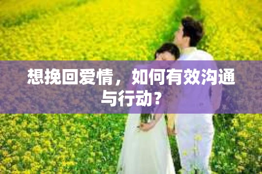 想挽回爱情，如何有效沟通与行动？