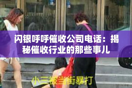 闪银呼呼催收公司电话：揭秘催收行业的那些事儿