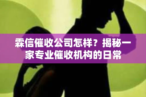 霖信催收公司怎样？揭秘一家专业催收机构的日常