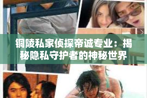 铜陵私家侦探帝诚专业：揭秘隐私守护者的神秘世界