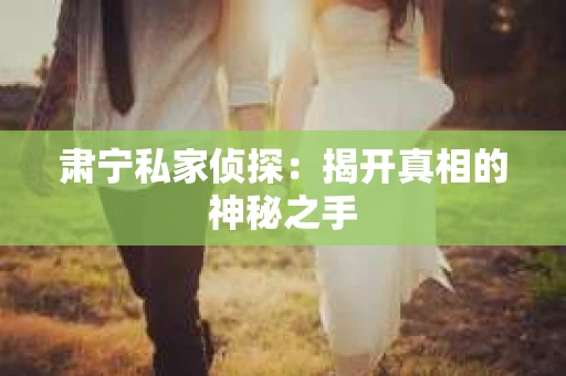肃宁私家侦探：揭开真相的神秘之手