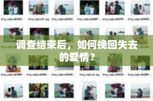 调查结束后,如何挽回失去的爱情? 调查结束后,如何挽回失去的爱情?