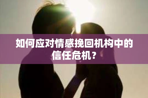 如何应对情感挽回机构中的信任危机？