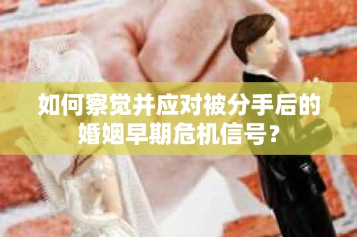 如何察觉并应对被分手后的婚姻早期危机信号？